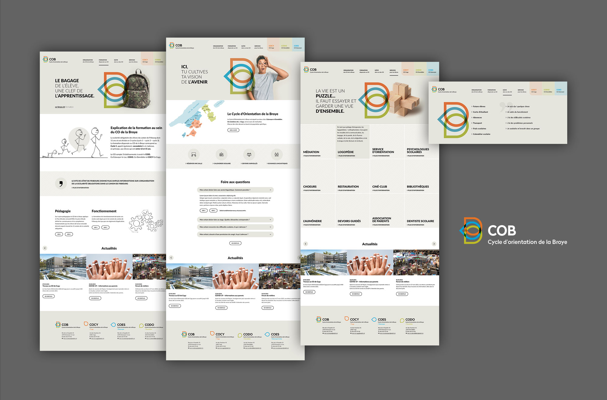 Web Design Templates Cycles d’Orientation de la Broye