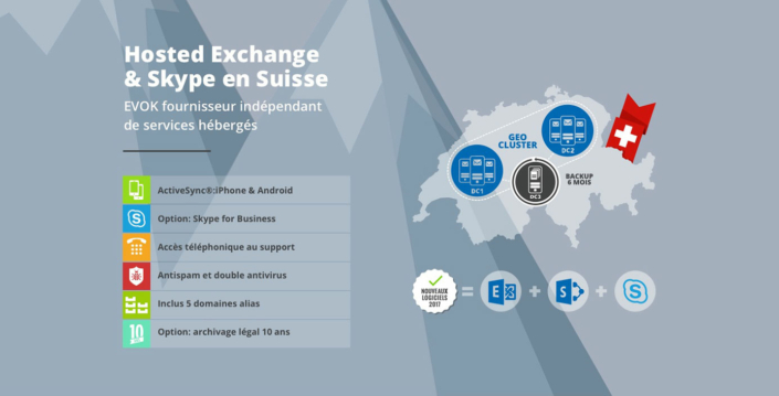 Webdesign Evok Hosted Exchange